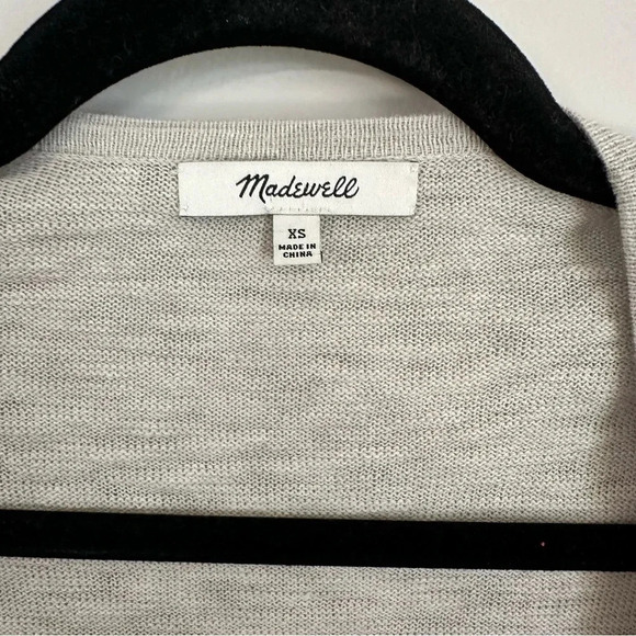 Madewell Women’s Long Sleeve Open Front Gray Cardigan with Pockets Sz XS GUC - Picture 3 of 7